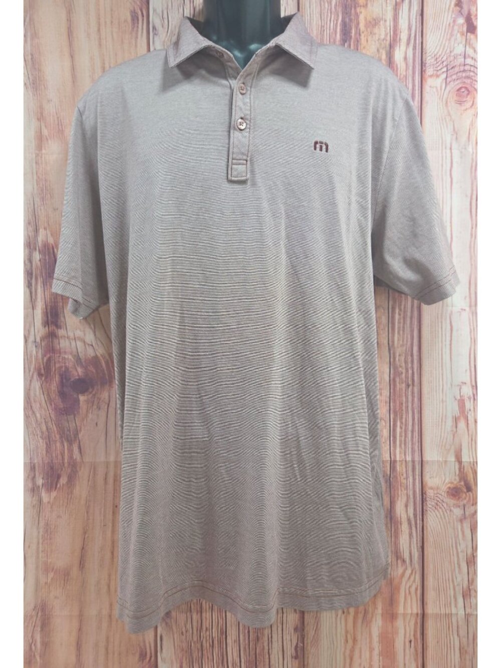 Travis Mathew Mens Purple Polo Shirt XL